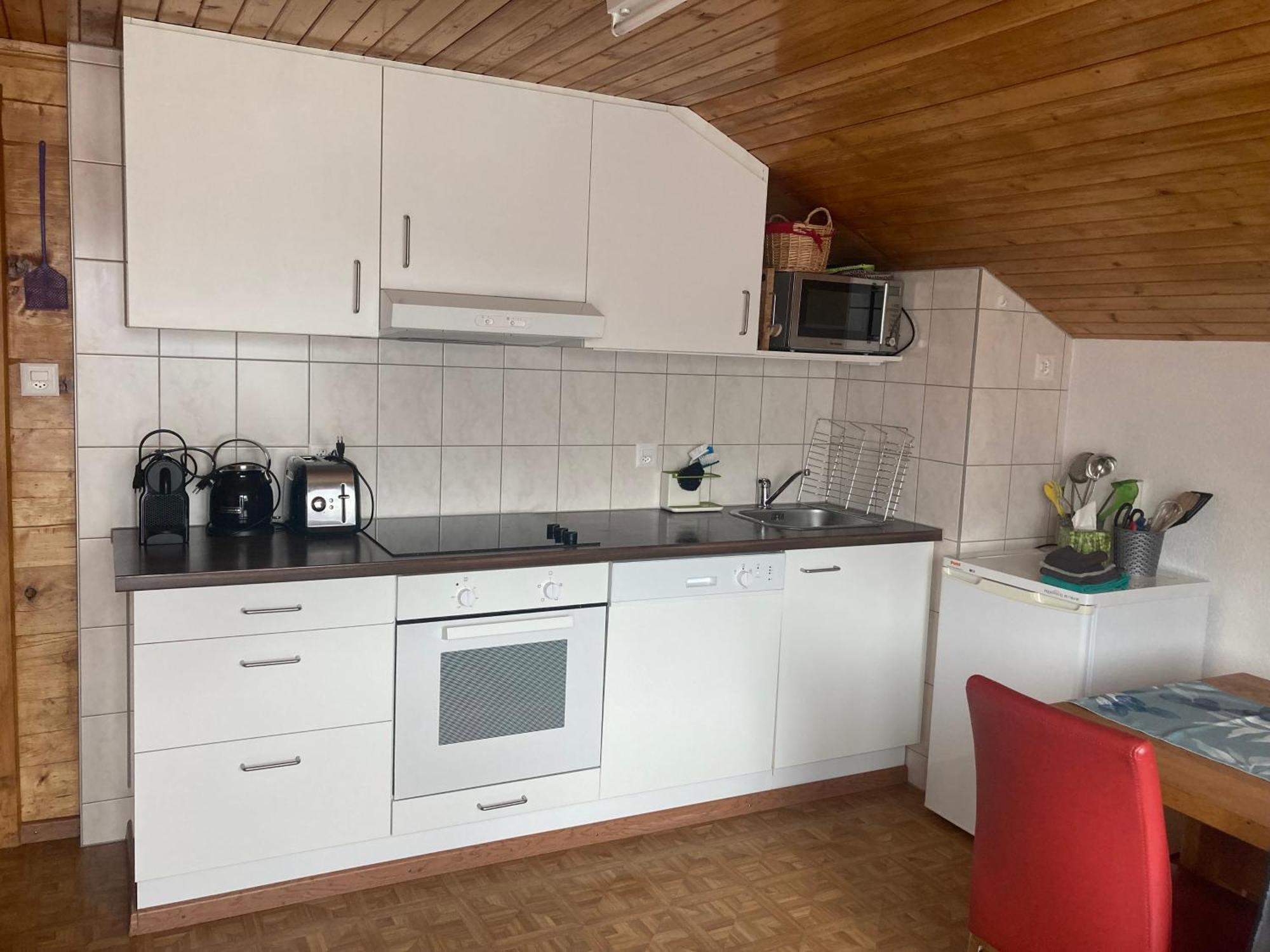 Apartamento Haus Dorfblick Grächen Exterior foto